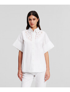 KOŠILE KARL LAGERFELD SS EMBROIDERED SHIRT