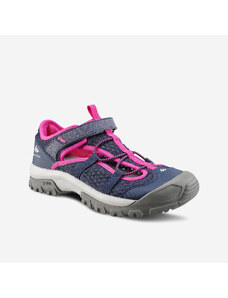 QUECHUA Dívčí turistické sandály MH 150 modro-růžové