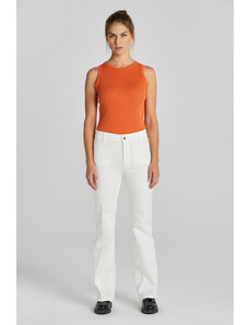 DŽÍNY GANT SLIM FLARE WHITE JEANS bílá 26