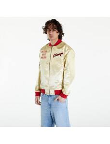 Pánský bomber Mitchell & Ness NBA Team Og 2.0 Lightweight Satin Jacket Vintage Logo Bulls Gold