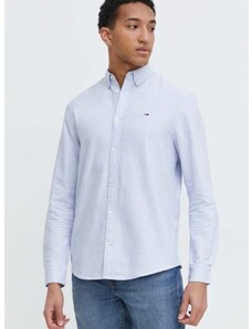 Bavlněná košile Tommy Jeans regular, s límečkem button-down