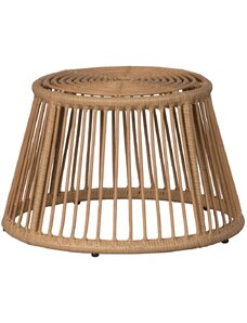 Hoorns Přírodní zahradní odkládací stolek Nesk 43 cm