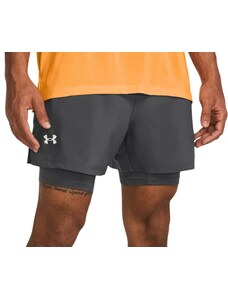 Šortky Under Armour UA LAUNCH 5'' 2-IN-1 SHORTS-GRY 1382640-025