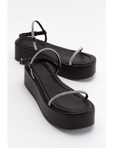 LuviShoes Ekos Women's Black Sandals