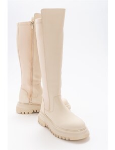 LuviShoes Women's Shadow Beige Boots