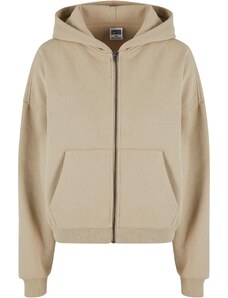 UC Ladies Dámská mikina Boxy Zip Hoody - béžová