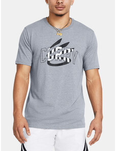 Under Armour Tričko Curry Champ Mindset Tee-GRY - Pánské