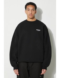 Bavlněná mikina Represent Owners Club Sweater pánská, černá barva, s potiskem, OCM410.01
