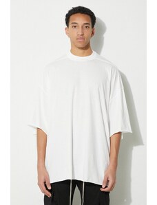 Bavlněné tričko Rick Owens Tommy T-Shirt bílá barva, DU01D1259.RN.11
