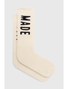 Ponožky Human Made Hm Logo Socks pánské, béžová barva, HM27GD058