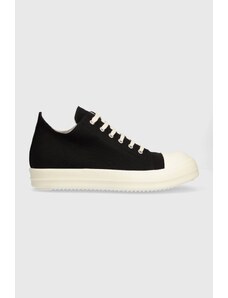 Tenisky Rick Owens Woven Shoes Low Sneaks pánské, černá barva, DU01D1802.CB.911