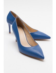LuviShoes MERCY Blue Women's Heeled Shoes