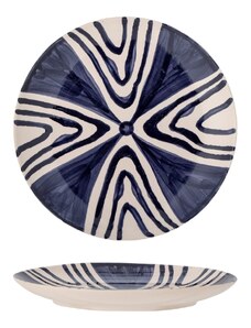 Modrý kameninový talíř Bloomingville Shama 20,5 cm