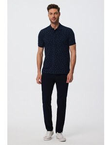 Lee Cooper Newpine Men's Polo Neck T-shirt Navy Blue