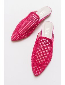 LuviShoes 202 Women's Fuchsia Slippers