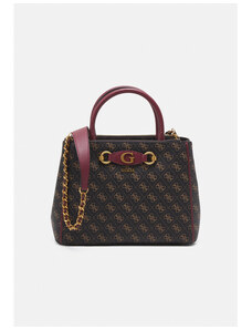 GUESS kabelka Izzy Status Satchel hnědá Hnědá