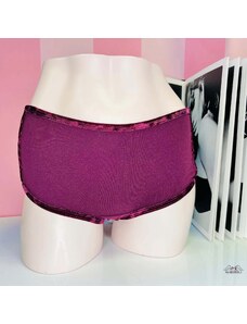 PINK Velvet Trim Shortie Boyshort