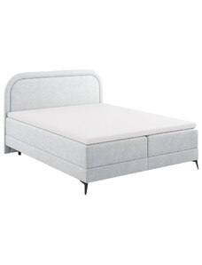 Šedá čalouněná dvoulůžková postel boxspring Cosmopolitan Design Eclipse 160 x 200 cm