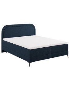 Modrá čalouněná dvoulůžková postel boxspring Cosmopolitan Design Eclipse 160 x 200 cm