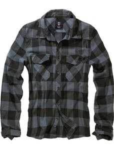 Košile dl. rukáv Brandit Check Shirt černá/šedá