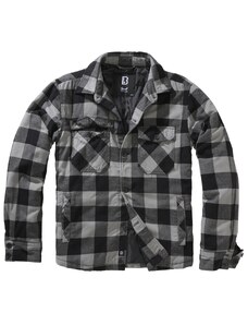 Bunda Brandit Lumber jacket černá/světle šedá