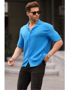 Madmext Saxe Men's Short Sleeve Shirt 6706