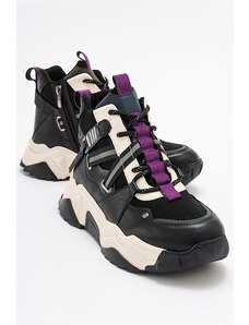 LuviShoes CLARA Black Purple Women's Sports Boots