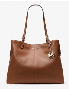 Kožená kabelka Michael Kors Lenox luggage hnědá