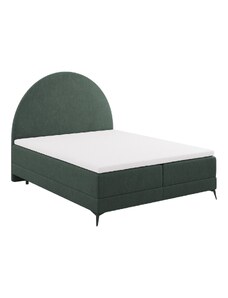 Zelená čalouněná dvoulůžková postel boxspring Cosmopolitan Design Sunrise 160 x 200 cm