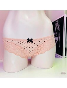 Victoria's Secret fialové krajkové brazilky Shine Strap Lace Brazilian  Panty