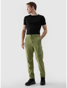 4F Pánské trekové kalhoty 2v1 Ultralight - olivové