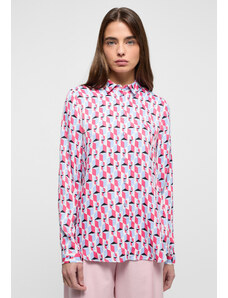 Dámská růžová košile s retro potiskem ETERNA