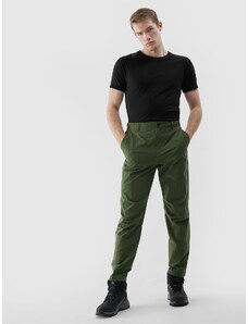 4F Pánské trekové kalhoty Ultralight - zelené