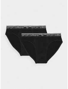 4F Pánské spodní prádlo slipy (2-pack) - černé