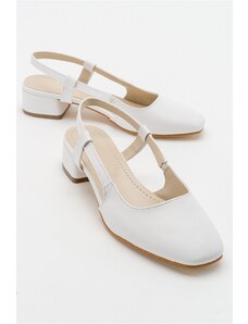 LuviShoes 66 White Skin Women's Sandals