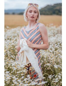 Rose Cornwall - barevné letní retro šaty s geometrickým vzorem Circus