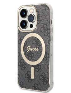 Guess IML 4G MagSafe pouzdro pro iPhone 15 Pro černá