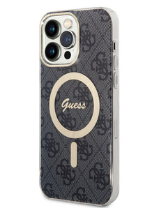Guess IML 4G MagSafe Zadní Kryt pro iPhone 15 Pro Max černá