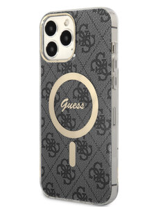 Guess IML 4G MagSafe Zadní Kryt pro iPhone 13 Pro Max černá