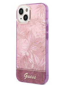 Guess PC/TPU Jungle pouzdro pro iPhone 14 Plus růžová