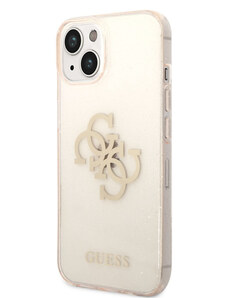 Guess TPU Big 4G Full Glitter pouzdro pro iPhone 14 Plus zlatá