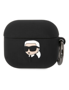 Karl Lagerfeld 3D Logo NFT Karl Head Silikonové Pouzdro pro Airpods 3 černá