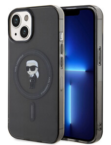 Karl Lagerfeld IML Ikonik MagSafe Zadní Kryt pro iPhone 15 černá