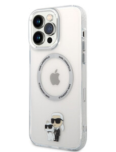 Karl Lagerfeld IML Karl and Choupette NFT MagSafe pouzdro pro iPhone 13 Pro Max transparentní