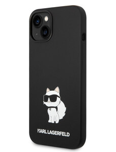 Karl Lagerfeld Liquid Silicone Choupette NFT Zadní Kryt pro iPhone 14 Plus černá