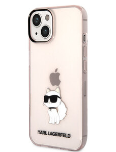 Karl Lagerfeld IML Choupette NFT Zadní Kryt pro iPhone 14 Plus růžová