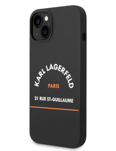Karl Lagerfeld Rue St Guillaume Zadní Kryt pro iPhone 14 Plus černá