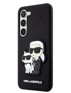 Karl Lagerfeld PU Saffiano Karl and Choupette NFT Zadní Kryt pro Samsung Galaxy S23+ černá