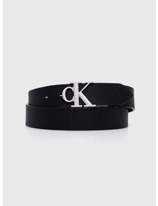 Oboustranný pásek Calvin Klein Jeans dámský, černá barva, K60K611489