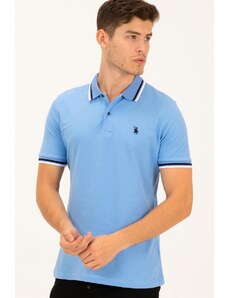 T8594 DEWBERRY MEN'S T-SHIRT-LIGHT BLUE-2